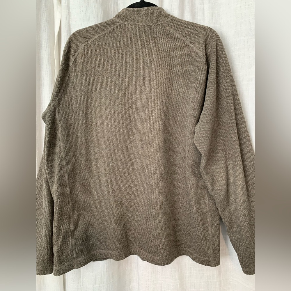 Merrell Men’s 1/2 zip collared hiking sweater light brown sz large - Picture 2 of 5